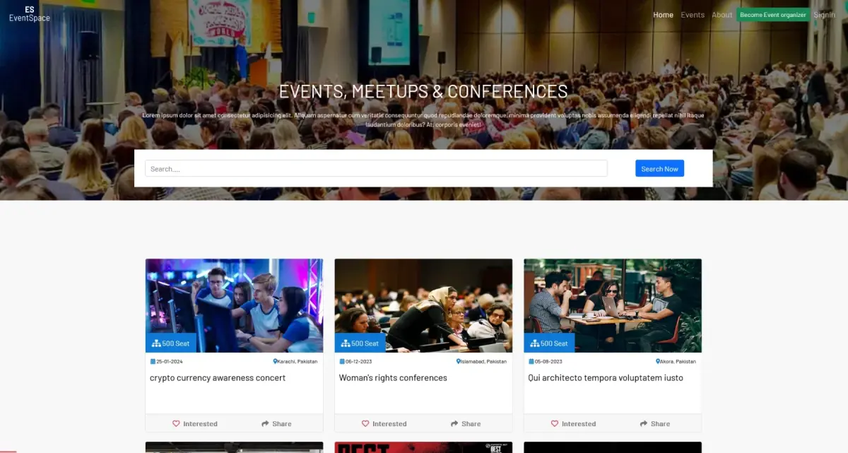 Event Management System [FYP] — project screenshot